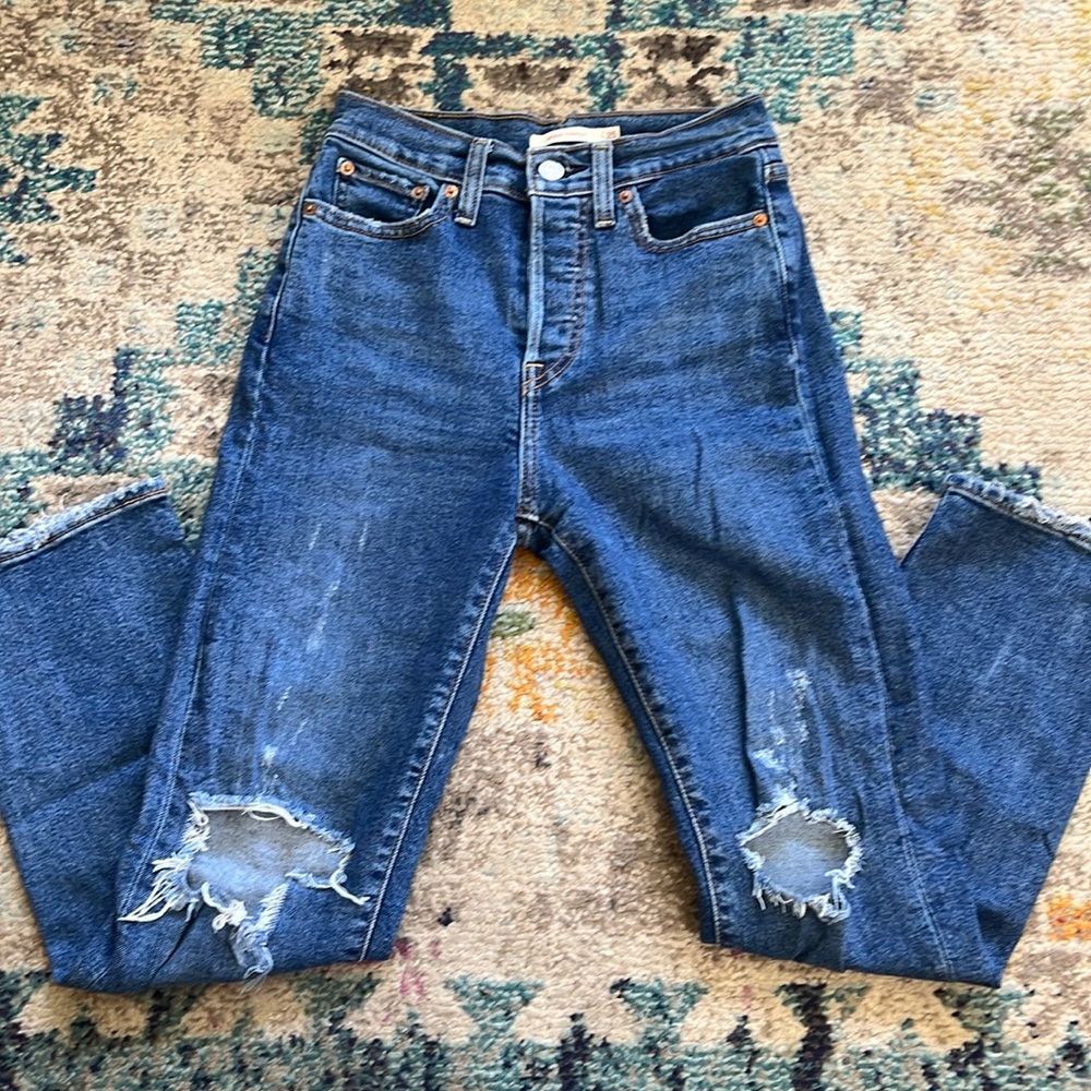 LEVIS wedgie straight fit denim jeans